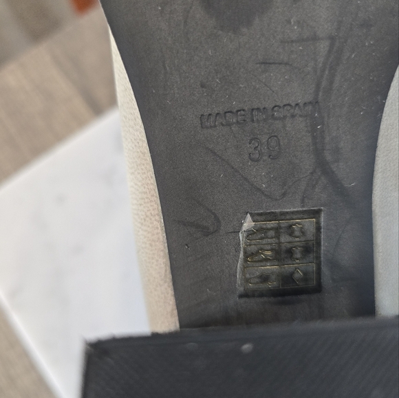 Free People, New Terrah Gray Taupe Leather Cut-out Chunky Heel Boot Size 38 8 - Picture 11 of 12